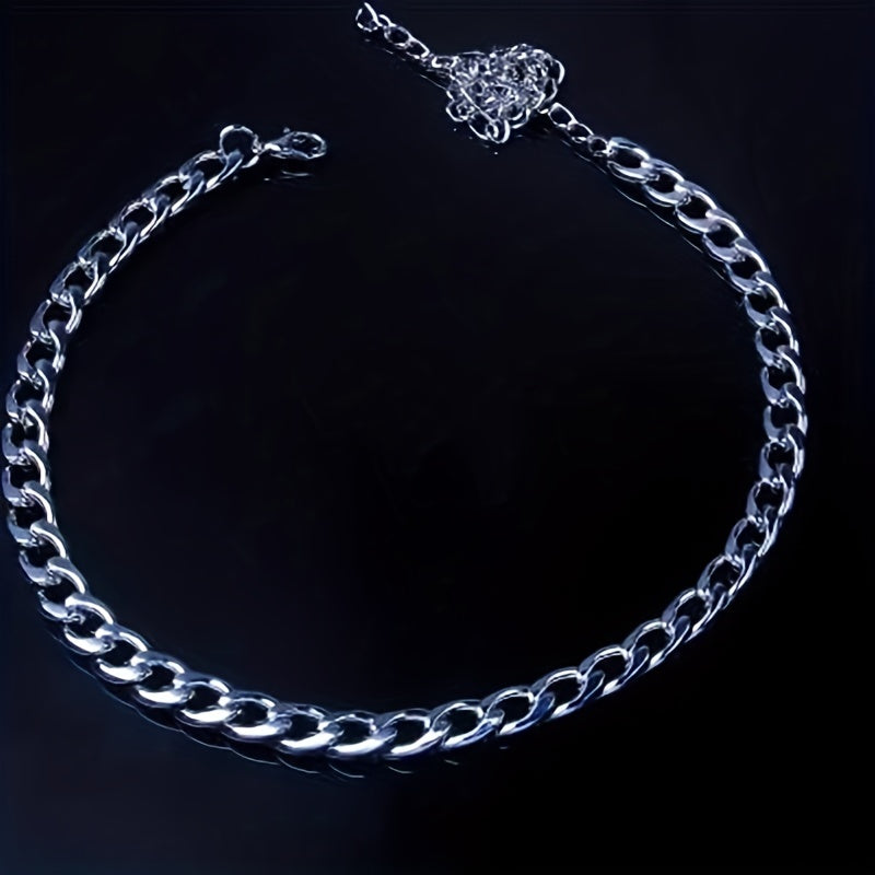 Elegant Unisex Chunky Chain Anklet – Fashionable, Durable & Versatile – Couple’s Perfect Symbolic Accessory