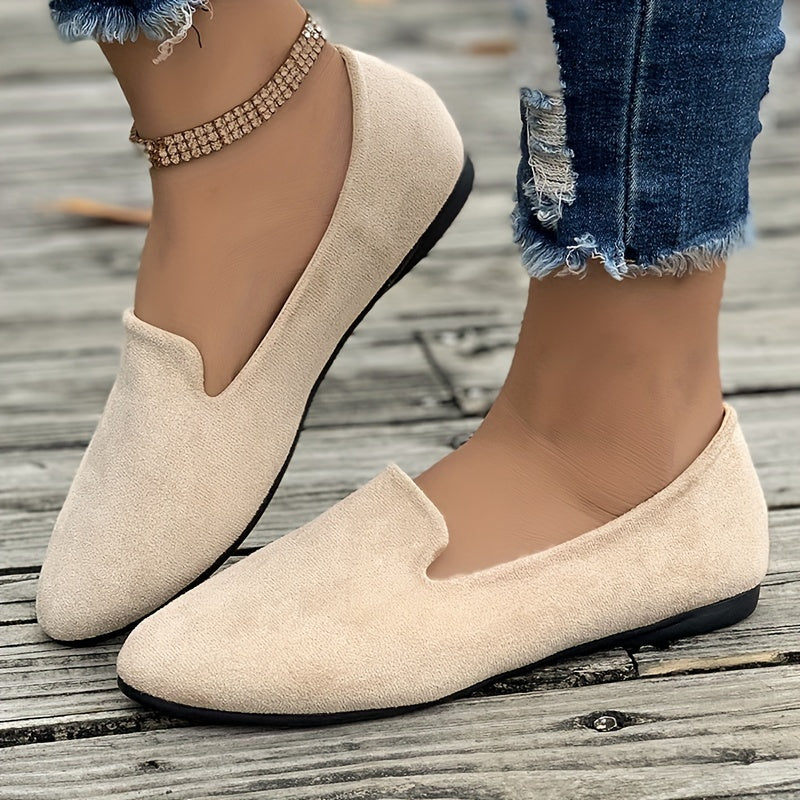 Chic Spring-Ready Women's Flats: Breathable Comfort, Easy Slip-On, All-Match Style